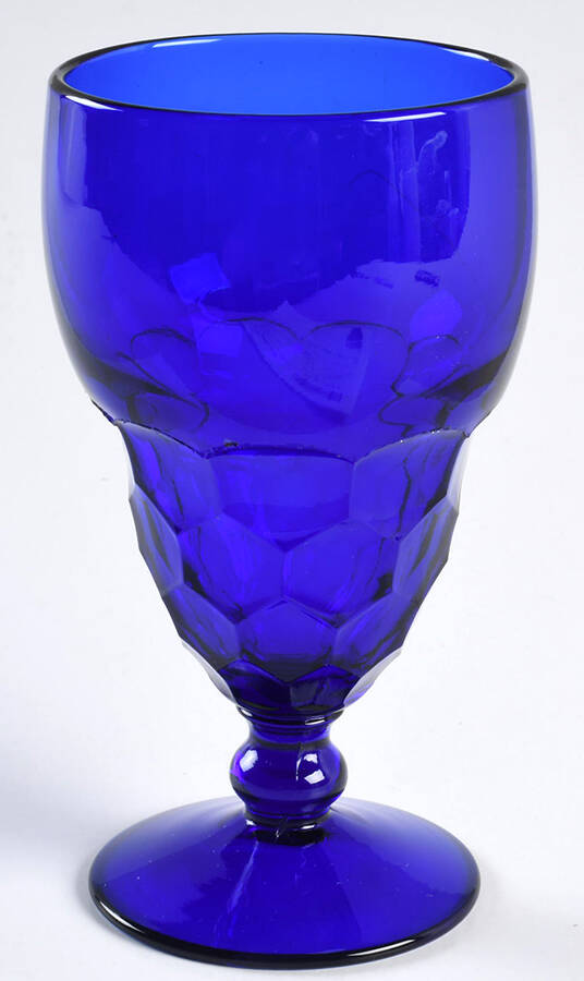 Georgian Cobalt Blue Footed Tumbler by Fenton-1