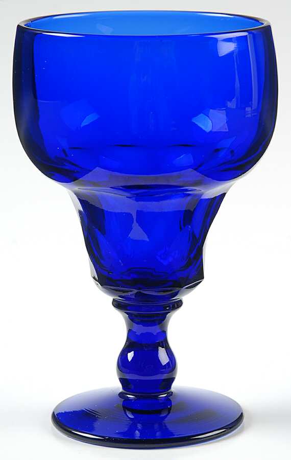 Georgian Cobalt Blue Water Goblet by Fenton-1