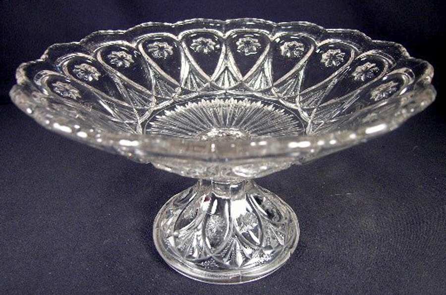 Louise Clear Round Compote (Height X Width) by Fostoria-1