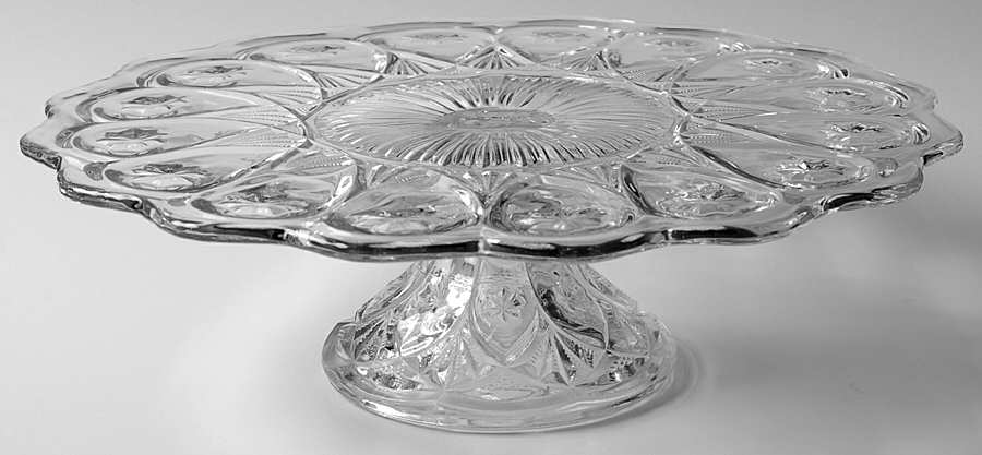 Louise Clear Round Cake Stand by Fostoria-1
