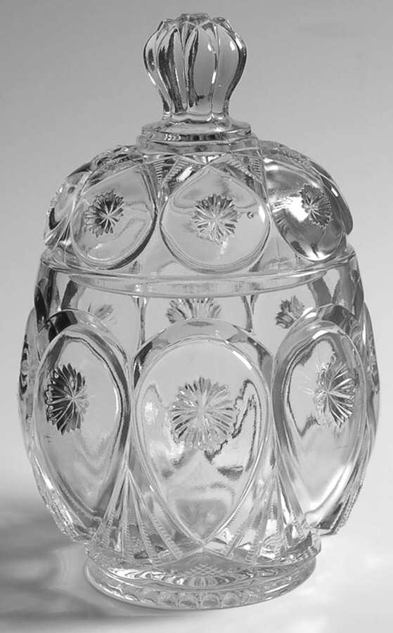 Louise Clear Sugar Bowl & Lid by Fostoria-1