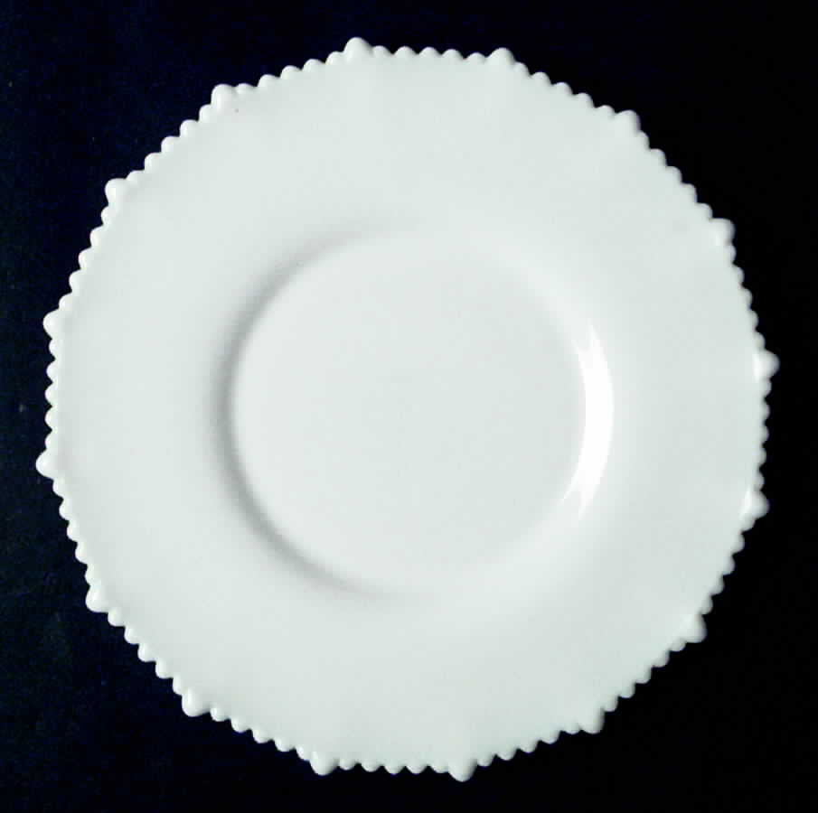 3912 Milk Glass Luncheon Plate by Fenton-1