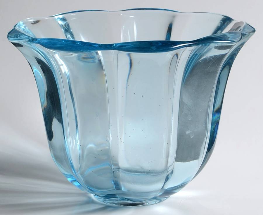 Spool Blue 5" Flared Vase by Fostoria-1