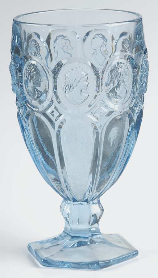 Moonstone Cameo Light Blue Iced Tea by Fostoria-1