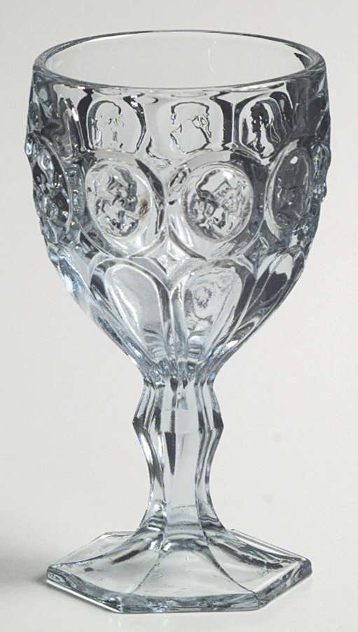 Moonstone Cameo Light Blue Wine Glass by Fostoria-1