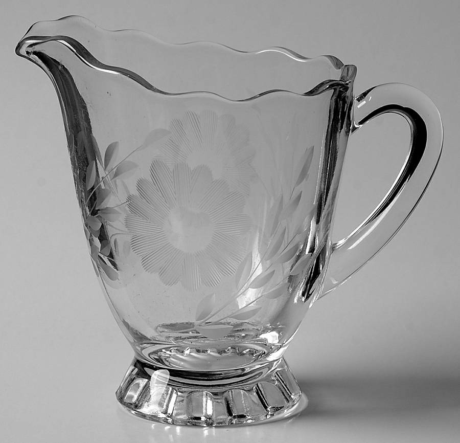 Carol (Smooth Bulbous Stem) Creamer by Flemington-1