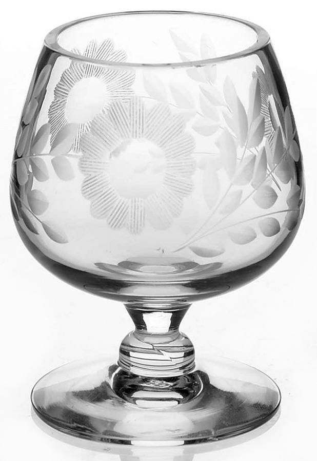 Carol (Smooth Bulbous Stem) Mini Brandy Glass by Flemington-1