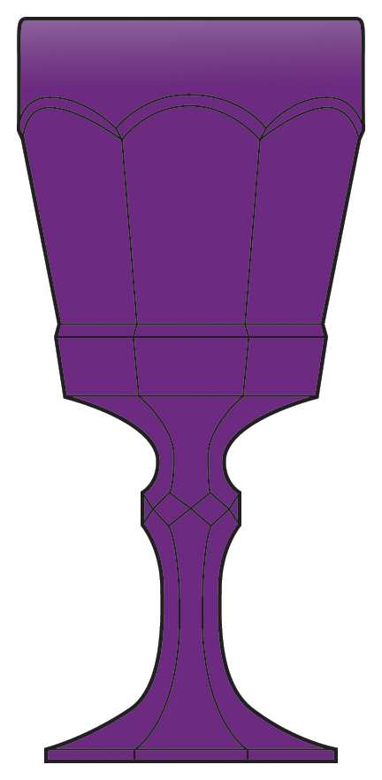 Virginia Amethyst Water Goblet by Fostoria-1