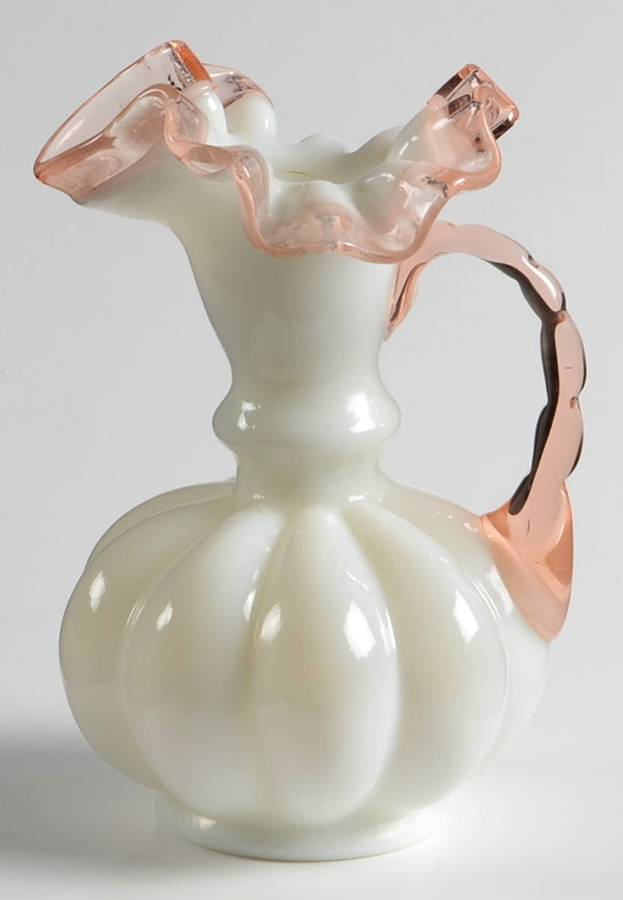 Rose Crest 5 1/2" Handled Jug by Fenton-1