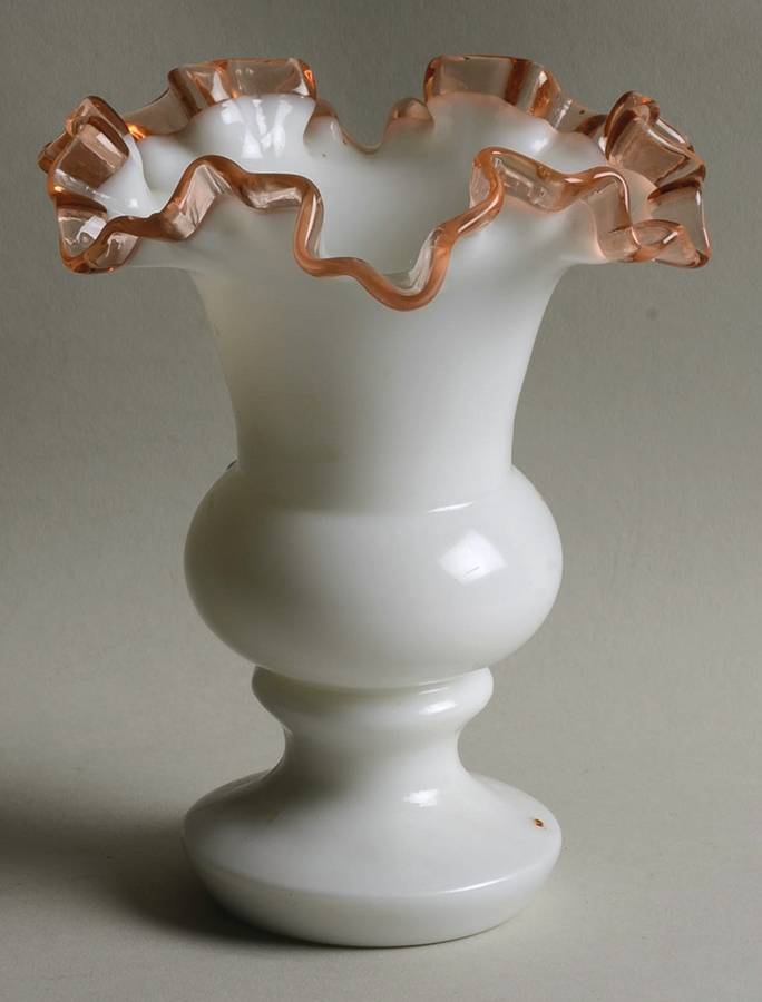 Rose Crest 6" Flower Vase by Fenton-1
