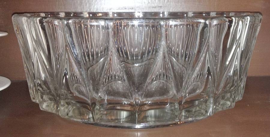 Facets Clear 9" Oval Bowl by Fostoria-1