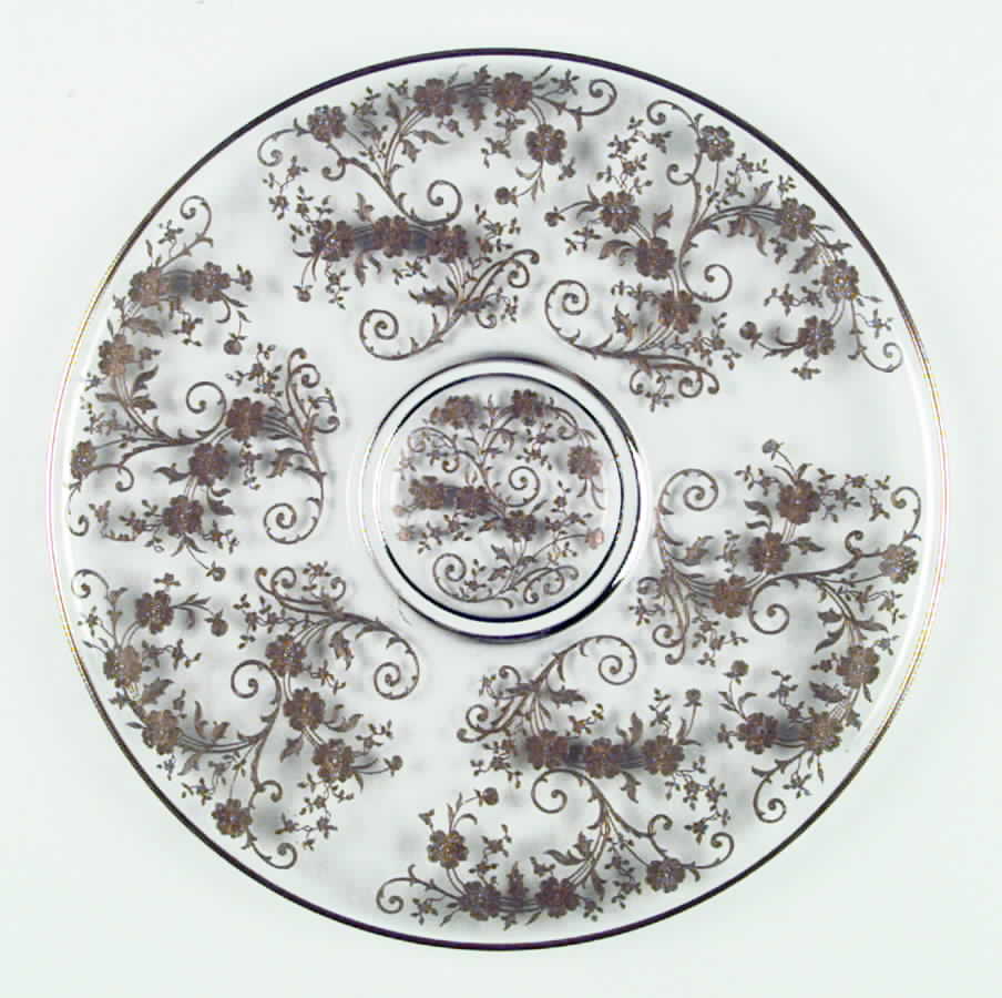 Buttercup (Gold Encrusted, Stem 6030) Torte Plate by Fostoria-1