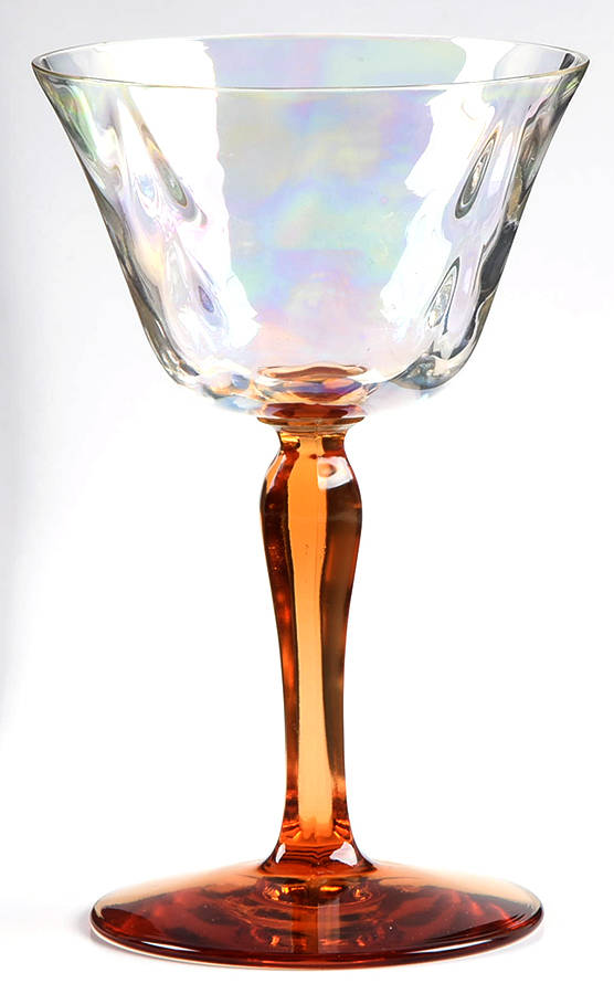 5093 Amber (Iridescent) Liquor Cocktail by Fostoria-1