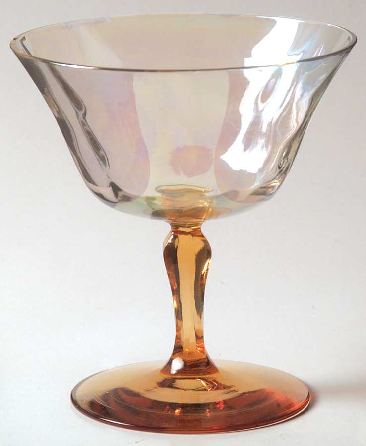 5093 Amber (Iridescent) Low Sherbet by Fostoria-1