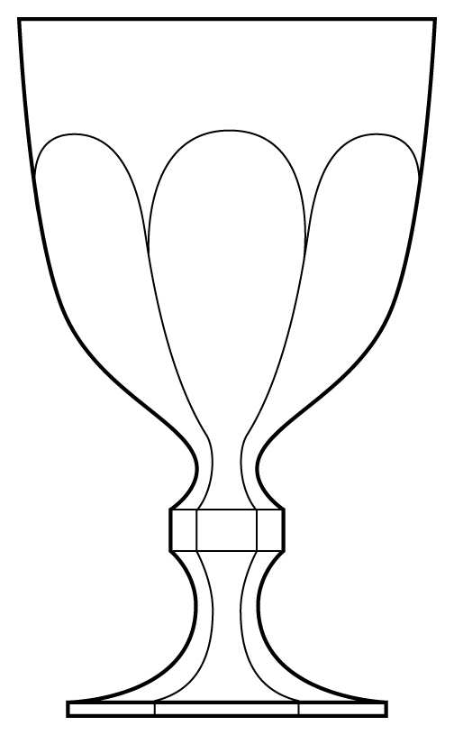 Colonial Clear Water Goblet by Fostoria-1