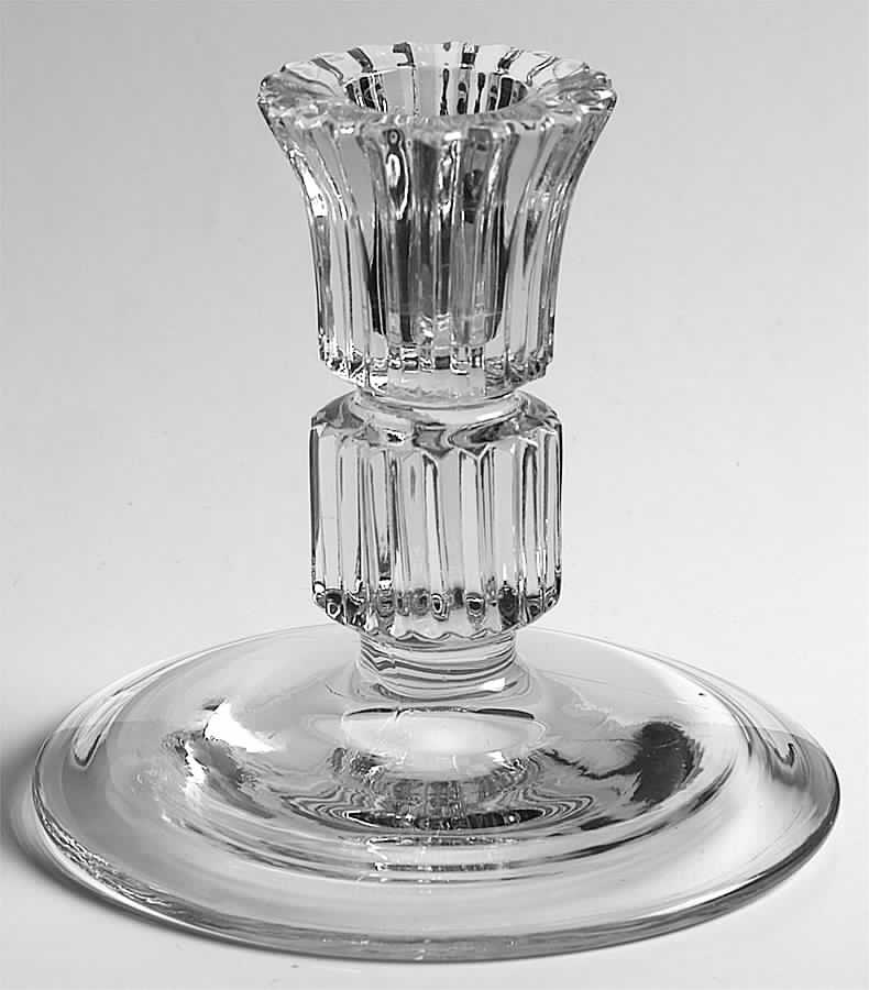 Sheffield Clear Single Light Candlestick by Fenton-1