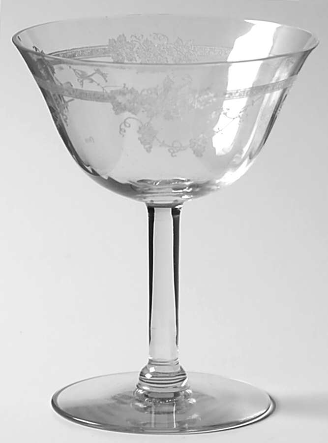 Modern Vintage (Optic) Champagne/Tall Sherbet by Fostoria-1