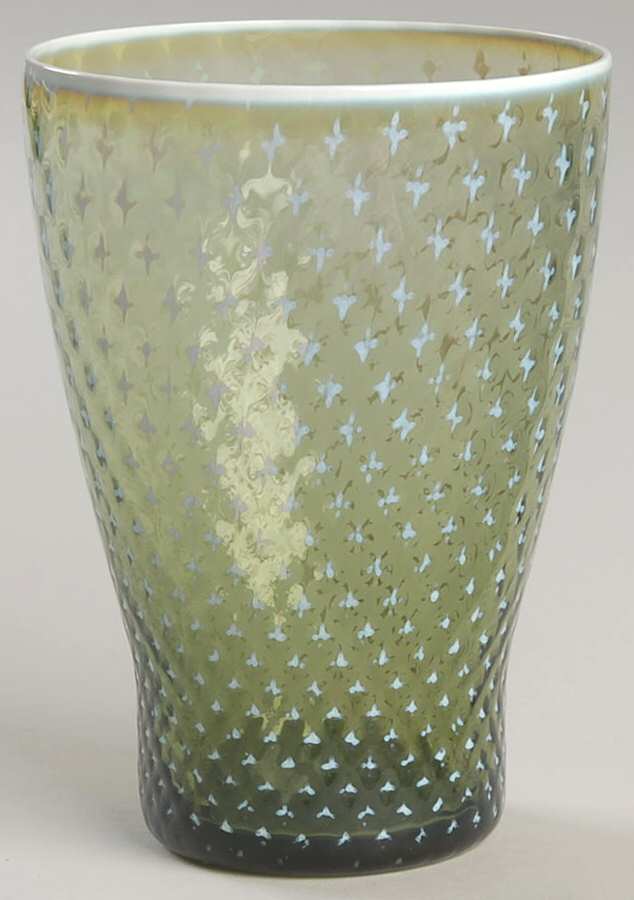Needlepoint Green Water/Scotch/Soda by Fostoria-1