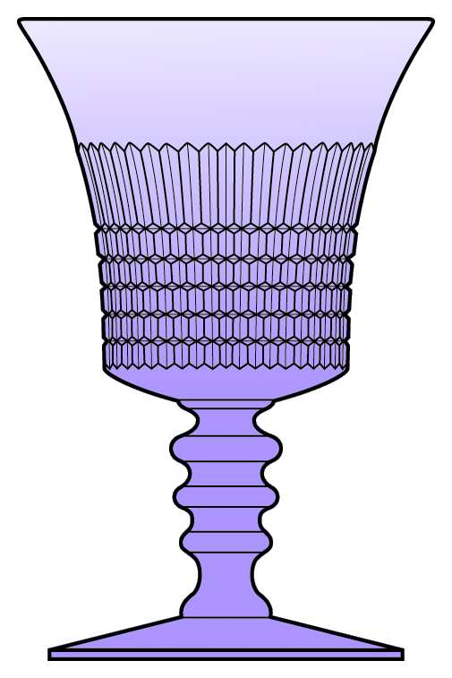 Lincoln Inn Orchid Water Goblet by Fenton-1