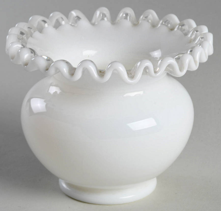Crystal Crest 4" Flared Vase by Fenton-1