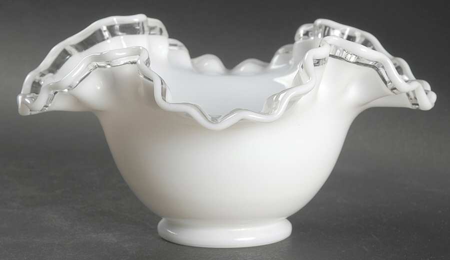 Crystal Crest 7" Round Double Crimped Bowl by Fenton-1