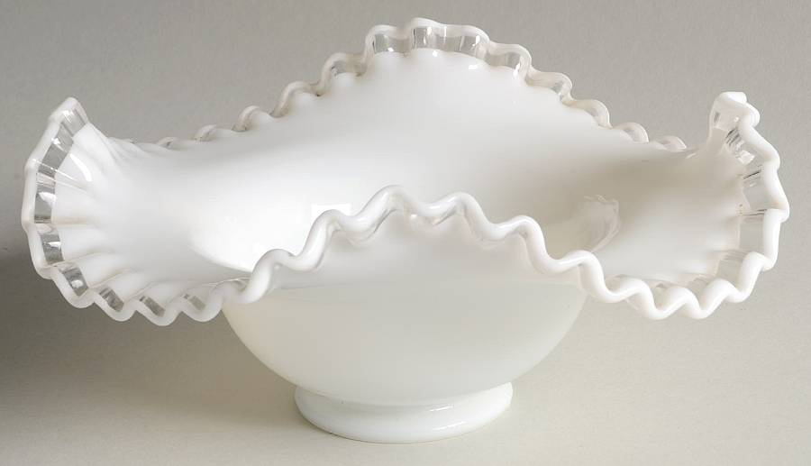 Crystal Crest 8" Triangular Bowl by Fenton-1