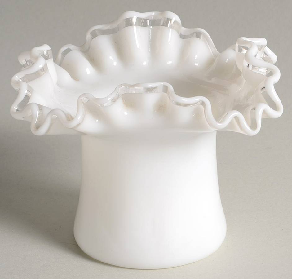 Crystal Crest 4" Topper (Top Hat) by Fenton-1