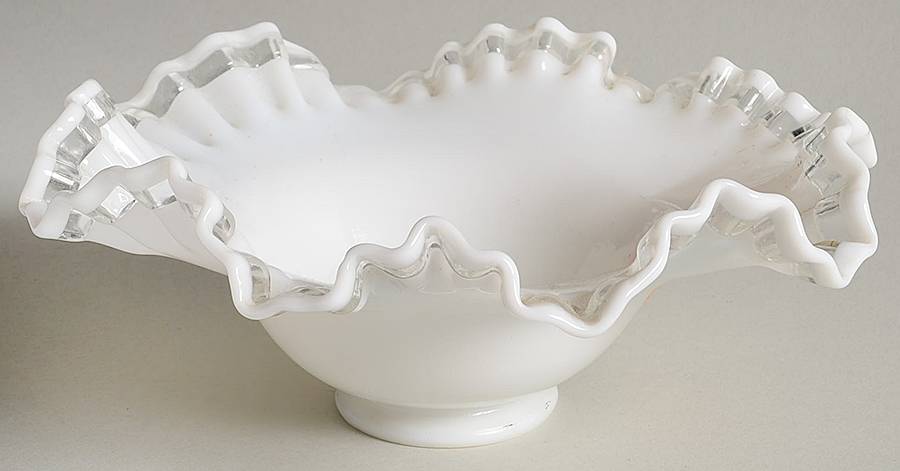 Crystal Crest 8" Round Double Crimped Bowl by Fenton-1