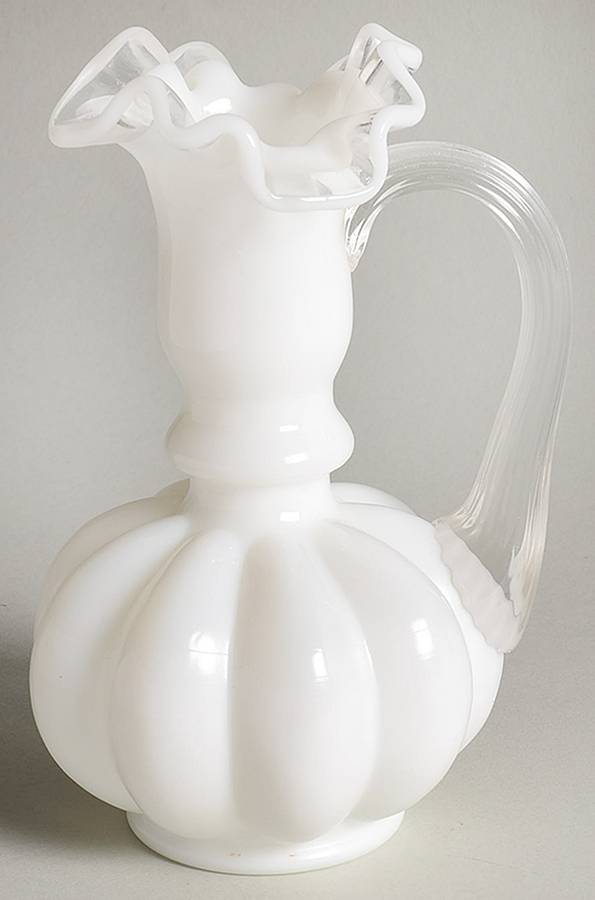 Crystal Crest 6" Handled Jug by Fenton-1