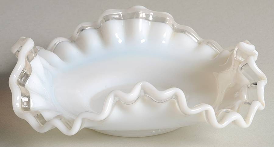 Crystal Crest 5" Square Bon Bon by Fenton-1