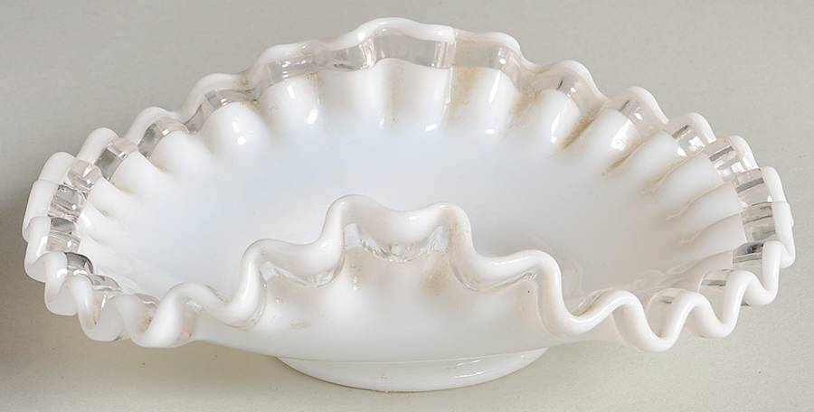 Crystal Crest 5" Oval Bon Bon by Fenton-1