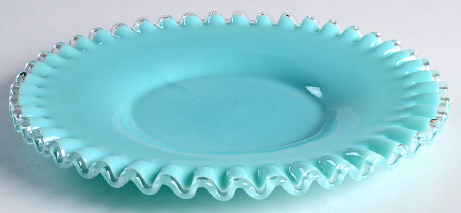 Silver Turquoise 8" Salad Plate by Fenton-1