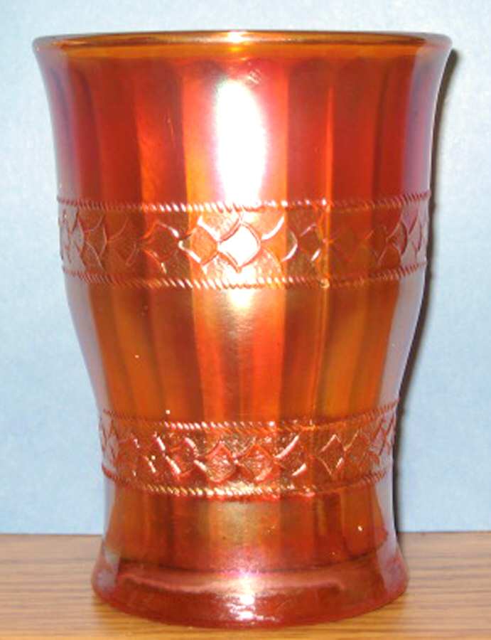 Scale Band Marigold Flat Tumbler by Fenton-1