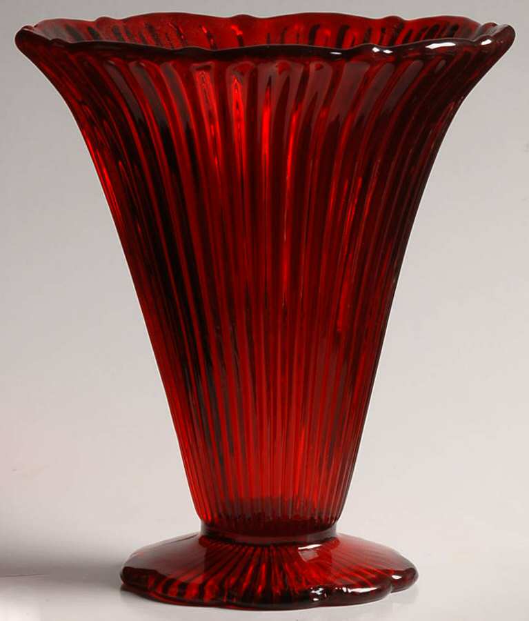 Sheffield Ruby 6" Flared Vase by Fenton-1