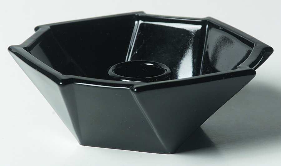 2402 Black Single Light Candlestick by Fostoria-1