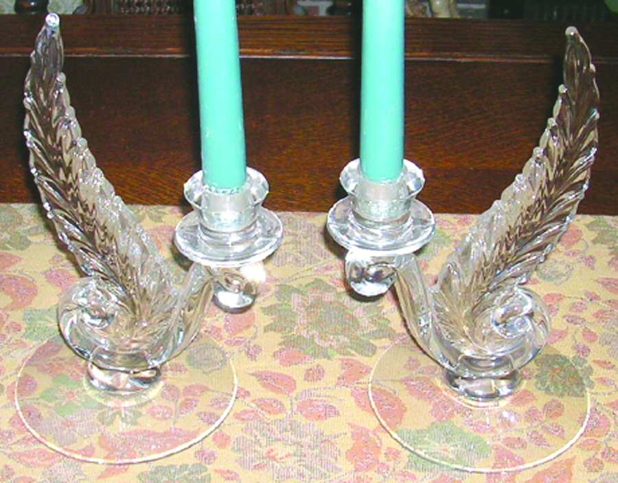 Plume (Line #2636) Single Light Candlestick by Fostoria-1