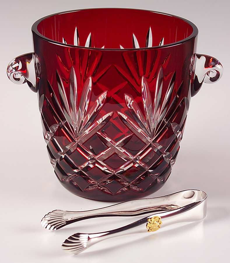Odessa Ice Bucket W/Handle & Tongs by Faberge-1