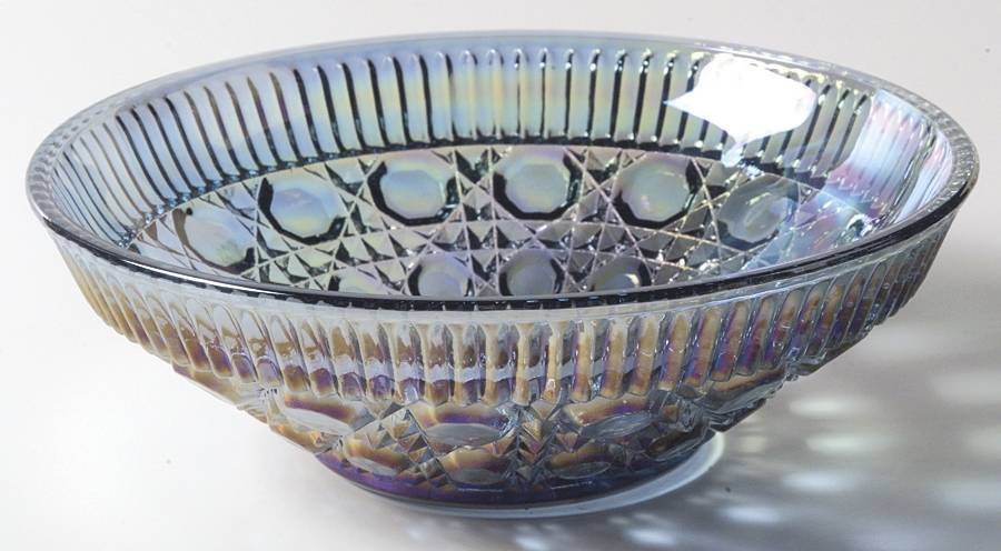 Windsor Blue (Carnival) Candy Dish No Lid by Indiana Glass-1