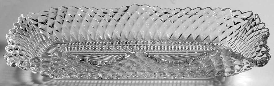 Traditions-Clear (Square) 9" Rectangular Celery by Federal Glass -1