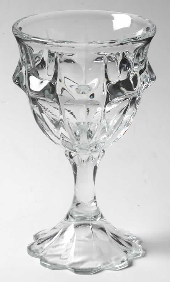 Valencia Clear Water Goblet by Fenton-1