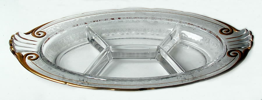2470-1 12" Oval 4 Part Relish by Fostoria-1