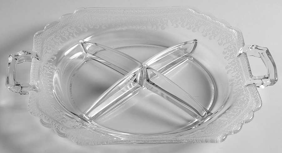 2470-1 10" Square 4 Part Relish by Fostoria-1