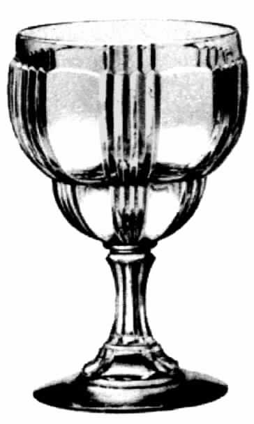 Golden Glow Water Goblet by Fostoria-1