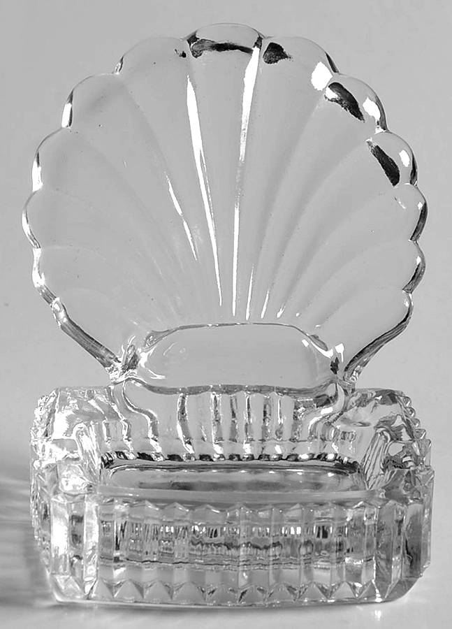 2538 Clear Ashtray and Place Card Holder by Fostoria-1