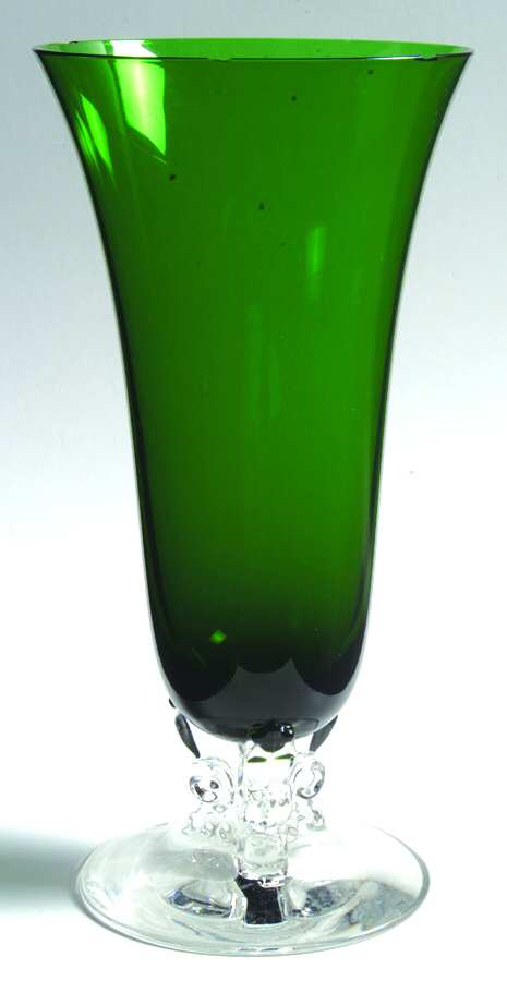 2470 Green (Dark Green) 9" Flower Vase by Fostoria-1