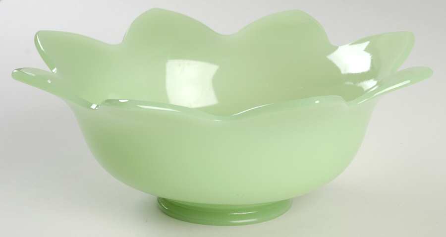 848 Jade Green 9" Lotus Bowl by Fenton-1