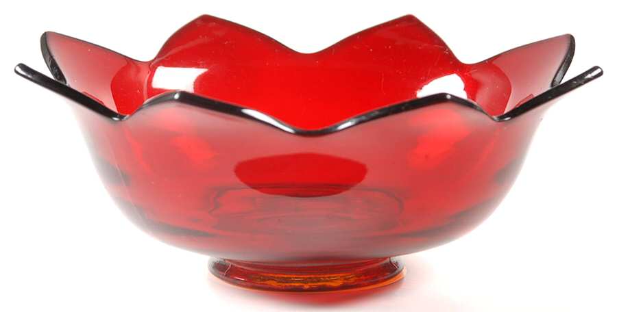 848 Ruby 8" Round Bowl by Fenton-1