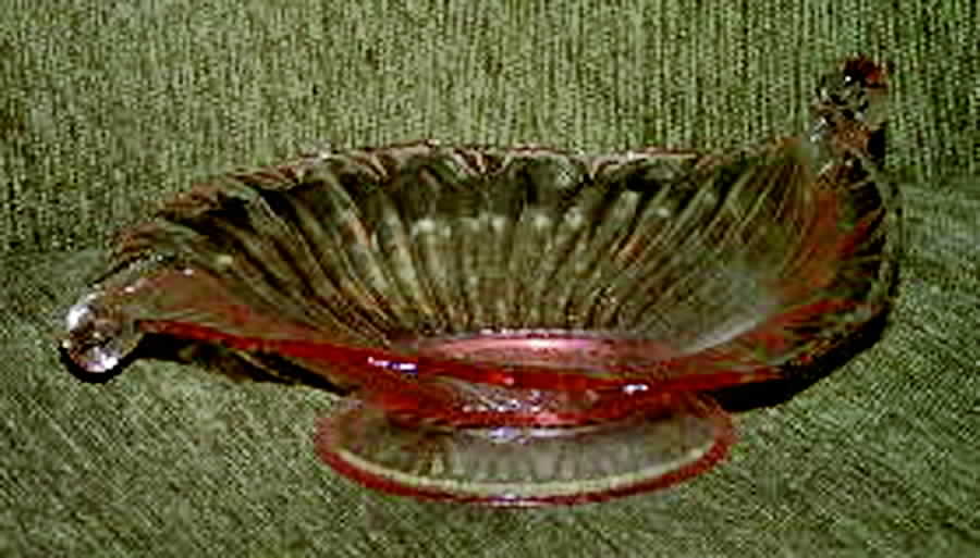 950 Pink 11" Oval Bowl by Fenton-1