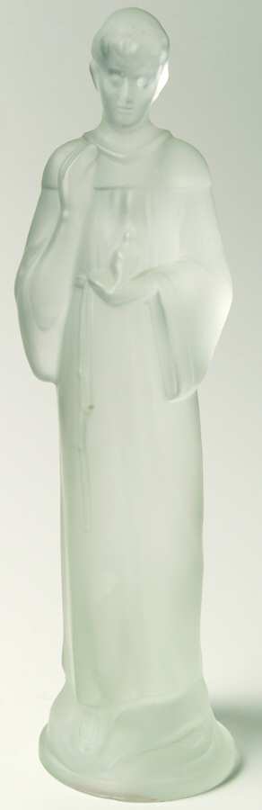 Animals & Figurines Round Base Saint Francis by Fostoria-1