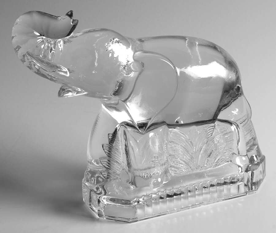 Animals & Figurines #2580 Elephant Bookend by Fostoria-1
